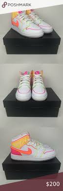Air Jordan Retro 1 Mid Edge Glow In 2020 Air Jordans Retro Jordan Retro 1 Air Jordans