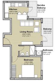 Floor Plan 1 Bhk Type A Small Home Plan Floor Plans House Plans