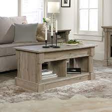 Whimsical without being fussy, original cottage coffee table offers simple, clean forms in a mix and match color palette that is both soft and vibrant. Palladia Lift Top Coffee Table Split Oak 424817 Sauder Sauder Woodworking