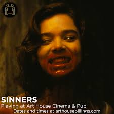 WE'RE STILL SINNING! We still have many more screenings of Ryan Coogler's  insane new vampire thriller, SINNERS, screening at #arthousecinemaandpub  this week for you to see! A truly compelling film disguised as