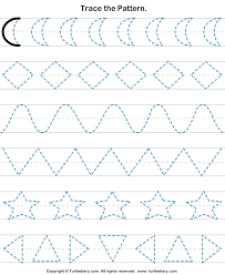Police officer dot to dot worksheet Trace Over The Line To Complete The Pattern Worksheet Turtle Diary