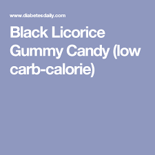 Black Licorice Gummy Candy Low Carb Calorie Trim Healthy Mama Diet Black Licorice Low Carb