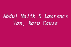 Malik lawrence has a new highlight. Abdul Malik Lawrence Tan Batu Caves Firma Guaman In Batu Caves