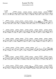 1,009,466 views, added to favorites 20,172 times. Schlagzeug Noten Learn To Fly Mittlere Stufe Foo Fighters