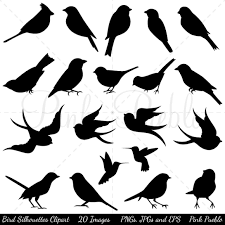 Bird Silhouettes Clipart Vectors Bird Silhouette Bird Silhouette Art Silhouette Art
