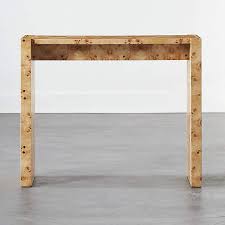 Console table solid teak 120x30x80 cm. Niche Burl Wood Console Table 34 Reviews Cb2