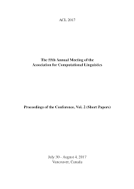 We did not find results for: Https Www Aclweb Org Anthology P17 2 Pdf