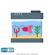 Aquarium Icon Flat Style Vector Illustration Stock Vector Royalty Free 1778176043 Vector Illustration Fashion Flats Illustration