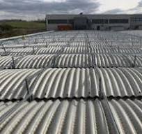 Solar panel mounting systems for dome roof mounting.