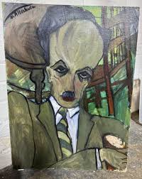 An Important Modernist Painting By Hilda Altschule c. 1940s