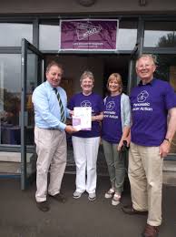 Isabel campbell and Alex McAfee in discussion with Danny Kinahan
