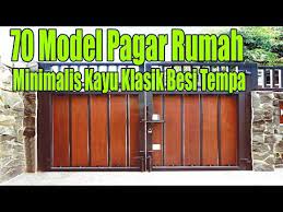 Pagar berbahan kayu untuk rumah menjadi design yang berunsur seni dan indah , tak heran pagar kayu ini menjadi trend di beberapa kalanganmasyarakat. 70 Model Pagar Rumah Minimalis Kayu Klasik Besi Tempa Youtube Rumah Minimalis Kayu Klasik