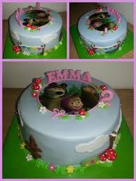 Masha And The Bear Taart Kindertaarten Verjaardagstaart Taart