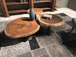 This table was designed and crafted for a home near lake tahoe, ca for a customer seeking to break up the. Live Edge Coffee Tables That Capture Nature S Beauty In Their Designs