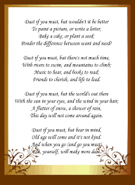 Best Justification I Ve Seen For Not Keeping A Clean Home Dust If You Must Was Written By Mrs Rose Milligan From Lan Dust If You Must Poems Spiritual Wisdom