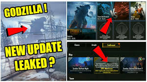 Godzilla update is coming on 12th pubg mobile pubg gameplay tube. Pubg Mobile Godzilla New Update Leaked New Godzilla Mode New Loading Screen And More Youtube