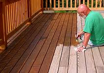 Deck stain protects the wood from moisture and uv damage, helping to prevent rot, mold, and mildew. How To A Stain A Deck Staining Your Exterior Deck Learn How Cabot