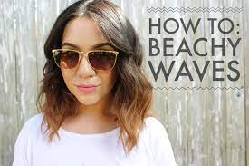 How To Beachy Waves For Short To Medium Length Hair Beachy Waves Hair Beach Wave Hair Medium Length Hair Styles
