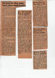 Services For Mrs. Lena Stork Were Held Sunder*