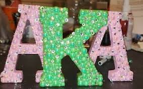 As a uofl student there are a lot of organizations to join. Custom Alpha Kappa Alpha Sorority Aka Wood Letters Full Bling Ebay