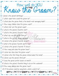 Create a list of trivia questions about the bride and groom for guests to answer. Fun Questions To Ask Groom For Bridal Shower Fun Guest