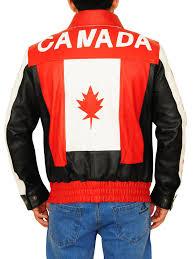 Canadian Flag Leather Jacket Men S Leather Jacket Mauvetree Leather Jacket Men Jackets Leather Shirt