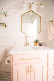 Rivera added cool nonchalance to her space by pairing. Modern Glam Blush Girls Bathroom Design Cc And Mike Design Blog