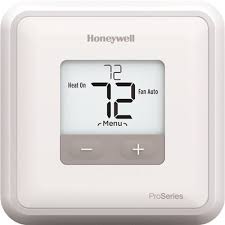 T6 pro series smart thermostat the unlock process is the same as the t6 pro series set out above. Honeywell Home Part Th1110d2009 U Honeywell Home T1 Pro Non Programmable Thermostat With 1h 1c Single Stage Heating And Cooling Digital Thermostats Home Depot Pro