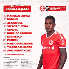 A assessoria de imprensa vermelha e branca já divulgou a escalação do internacional para enfrentar a equipe do novo… Veja A Escalacao Do Internacional Para O Jogo Contra O Vasco Ex Vascaino Thiago Galhardo E Titular Netvasco