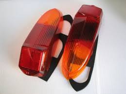 Mgb Rear Euro Tail Light Lamp Lens Pair W Gasket Tail Light Lamp Light Lens