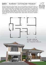 Visual 3d cadangan rekabentuk banglo 1 tingkat di temerloh pahang. Plan Rumah 1 Tingkat Setengah