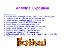 Contoh kalimat aktif, contoh kalimat iklan, contoh kalimat frasa, contoh kalimat verbal, contoh kalimat reminder, contoh undangan/ invitation text dalam bahasa inggris via www.englishcafe.co.id. Exposition Text Exposition Text Ppt Download