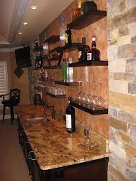 403 No Beer For You Wet Bar Contemporary Kitchen Bar Shelves