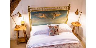 She opts for flourishes of floral prints, stylish stripes, intricate statement wallpapers and shades of aqua tones and yellows throughout. Cotswold Place Cirencester Cotswolds