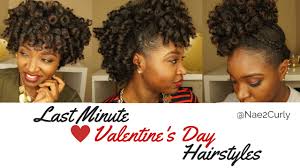 Make a night out of it. Last Mintue Valentine S Day Hairstyles Natural Hair Youtube