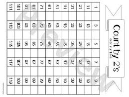 Skip Counting Charts For 2 Odd Even 5 10 Includes 1 120 Number Chart