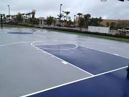 Blue And Grey Color Combination Tennis Court Sport Court Tennis