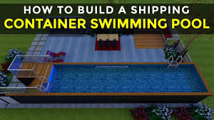 How To Build A Shipping Container Swimming Pool In 7 Simple Steps Poolbox 320 By Sheltermode Youtube