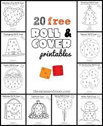 Seasonal Roll And Cover Games Kindergarten Math Games Preschool Math Games Preschool Math