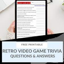 Blistered thumbs may be a signature hallmark of tomorrow's most successful executives. Retro Video Game Trivia Question Sheet With Answer Key By Kindness Clubhouse