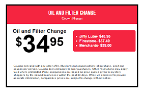 Service Special Of Oil And Filter Change At Crown Nissan Of Greensboro Https Www Nissanofgreensboro Com Specials Service Htm Nissan How To Apply Filters