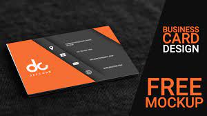 Photoshop automatically creates a fill layer on top of the pixel layer. Business Card Design In Photoshop Cs6 Back Orange Gray Youtube