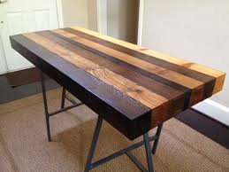 We specialize in custom reclaimed wood furniture designs including dining tables, sliding doors, corporate office furniture, custom wall art and more. Multi Stained Counter Height Table Etsy Side Table Wood Slab Dining Tables Furniture