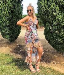 Holy Moly Maddi Wearing Our Fave The Camilla Girls Club Frill Dress Size M 8 12 80 To Hire Frill Dress Dresses How To Wear