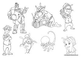 On the company's website, there are also free coloring pages and music. Planet 51 Coloring Pages