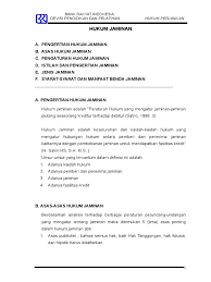 Tertulis dan tidak tertulis 2. Unsur Unsur Dalam Hukum Jaminan Pranata Jaminan Dalam Hukum Positif Indonesia Achmad Nizam S H