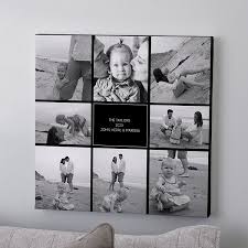 Black And White Canvas Family Photos 24x24 Photo Canvas Print Family Photo Montage In 2020 Family Photo Canvas Photo Canvas Canvas Photo Prints