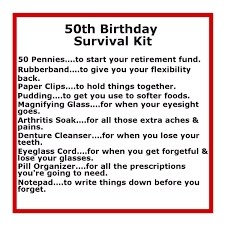 Funny 50th Birthday Quotes For My Husband Delightfully Noted 50th Birthday Survival Kit Birthday Survival Kit 50th Birthday Funny 50th Birthday Gifts