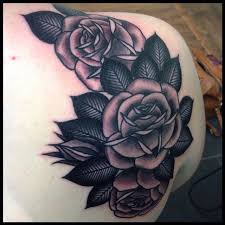 Lauren Gow No Regrets Cheltenham Black And Grey Rose Tattoo Rose Tattoos Back Tattoo