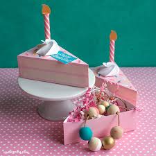 How to make a cake box. Printable Birthday Cake Boxes